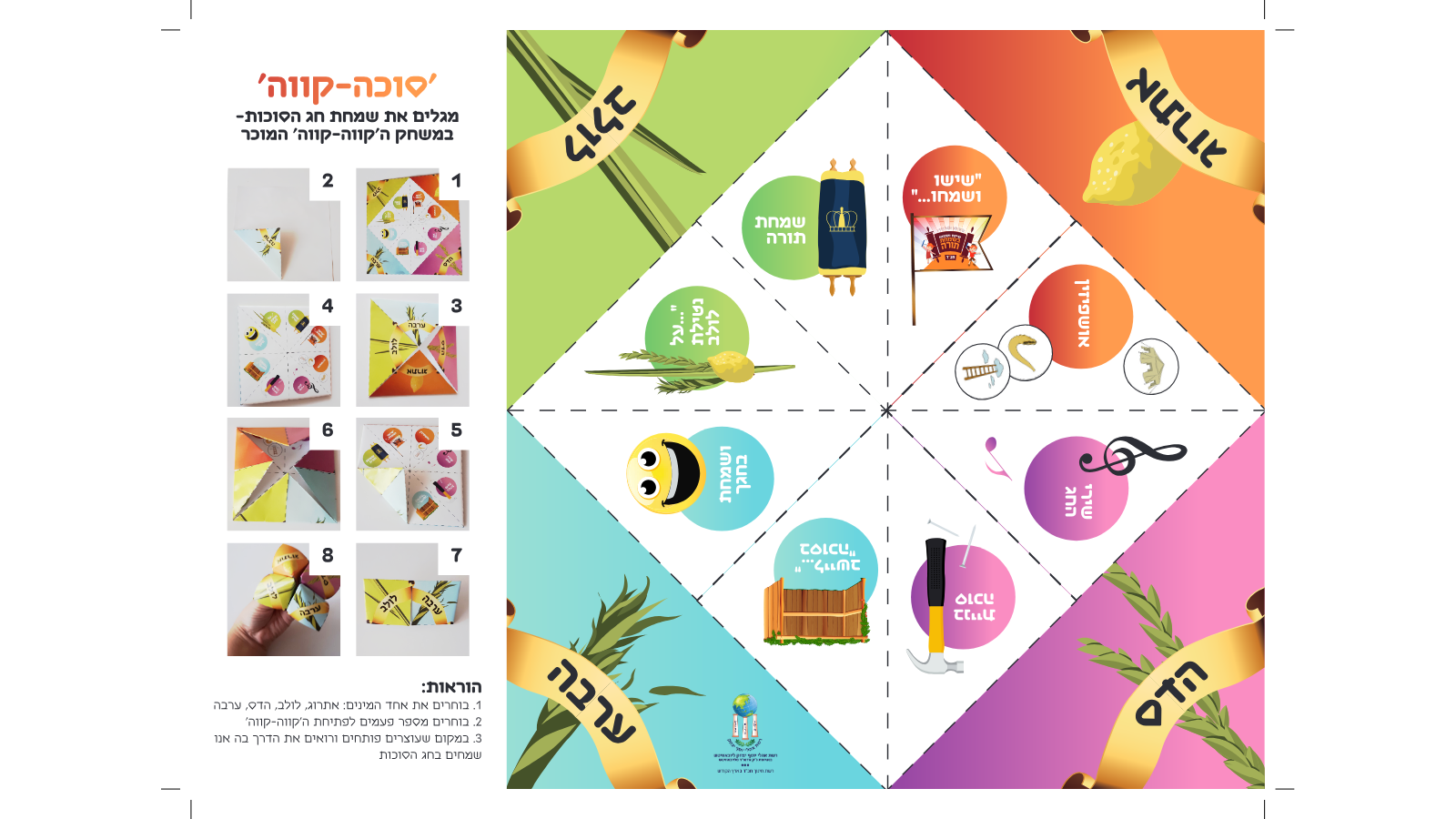 ימים מאירים – דפי עבודה לתשרי לפי שכבות