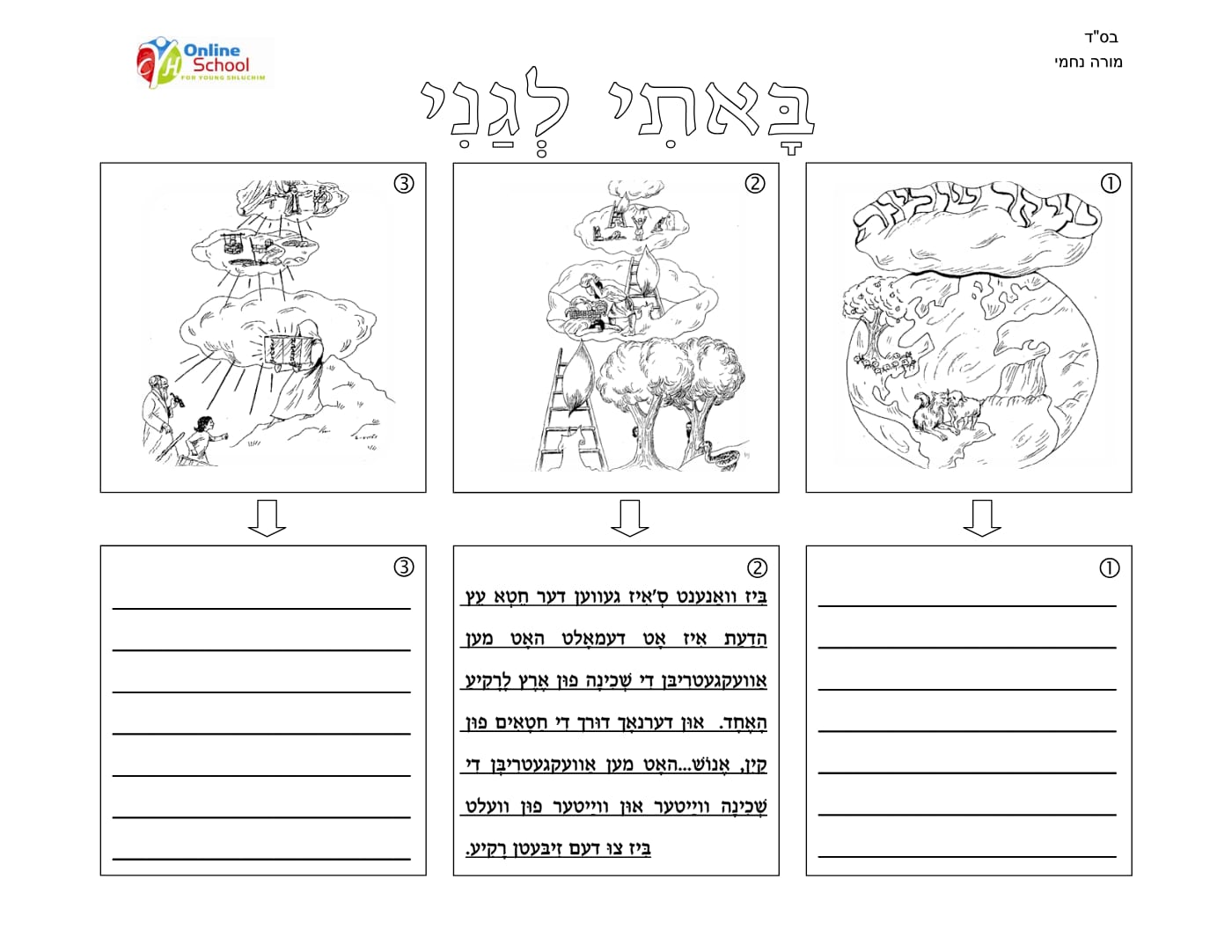 דבר תורה באתי לגני (אידיש) preview