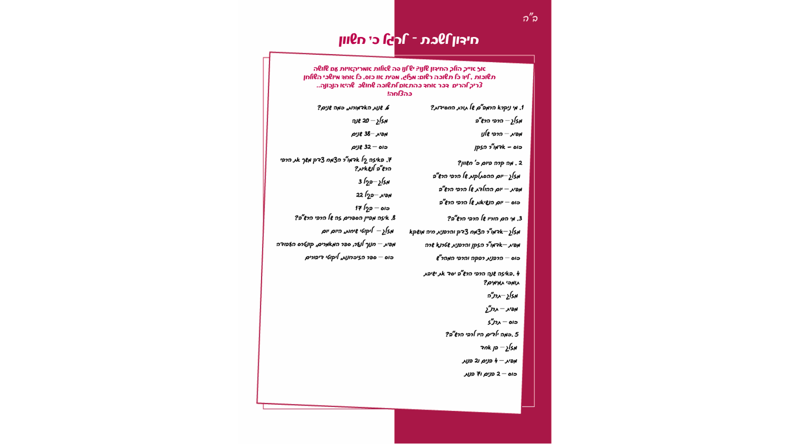 קבצי מרכזות לתשרי – דברי תורה ואושפיזין