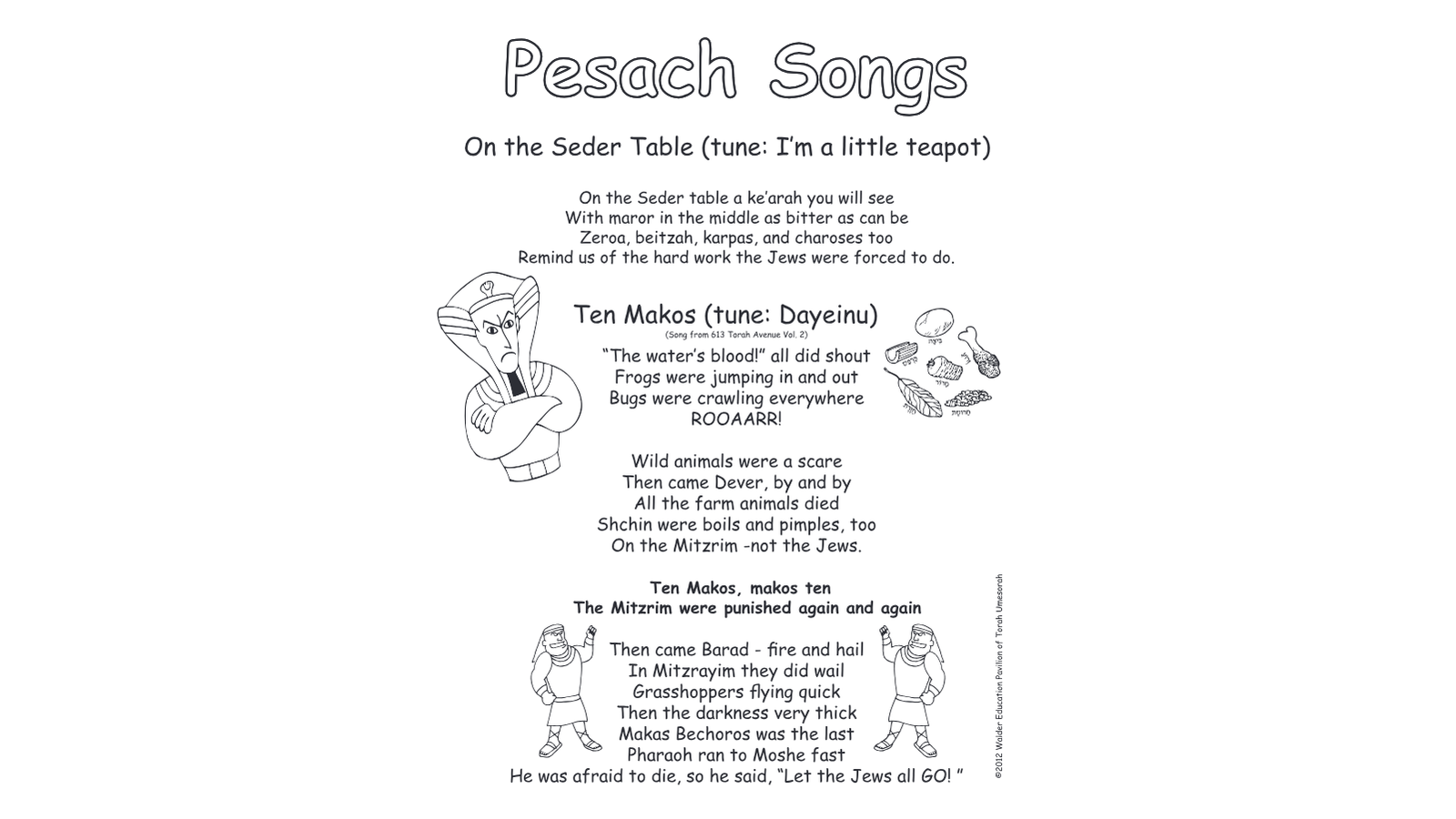 Pesach Seder Songs Collection