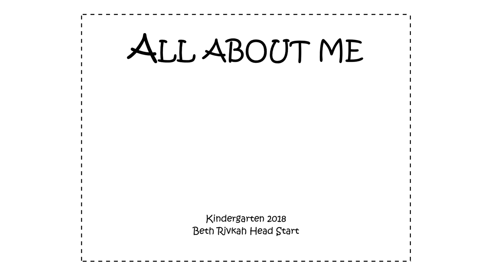 Pre-K Curriculum — Portfolios & End of Year