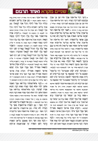 שנים מקרא ואחד תרגום - ספר ויקרא