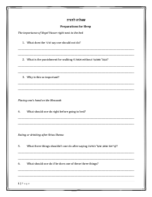 Chayalei Halacha Review Questions and Tests