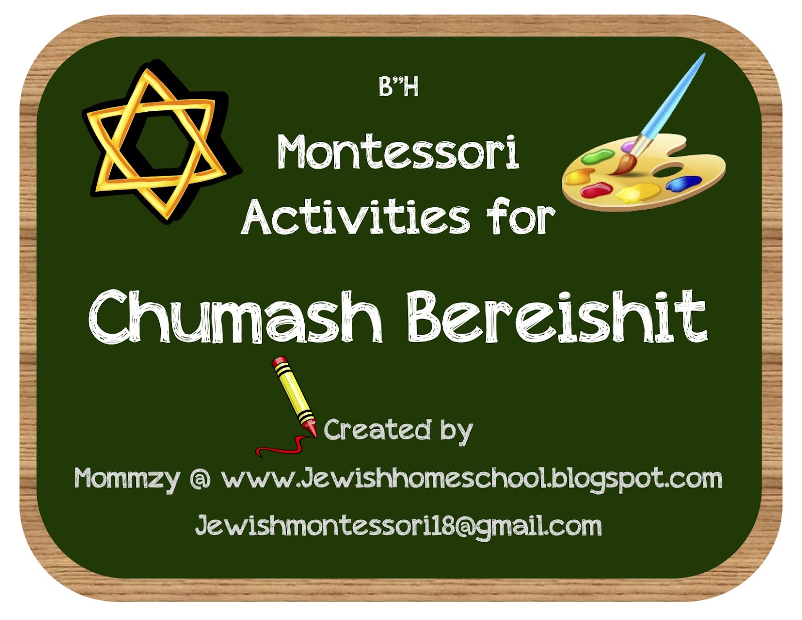 Montessori-Inspired Activities for Chumash Bereishis