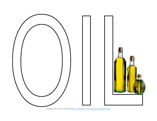Chanukah Oil Handwriting Practice