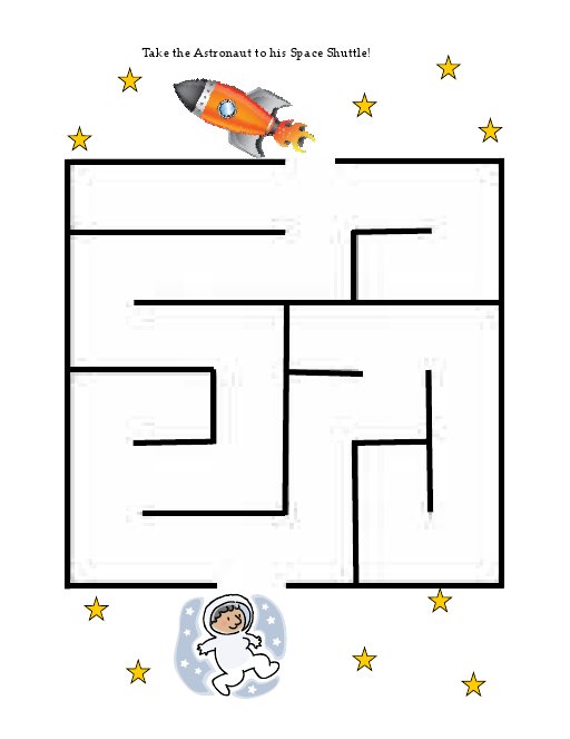 Rocket Alef Bet Maze